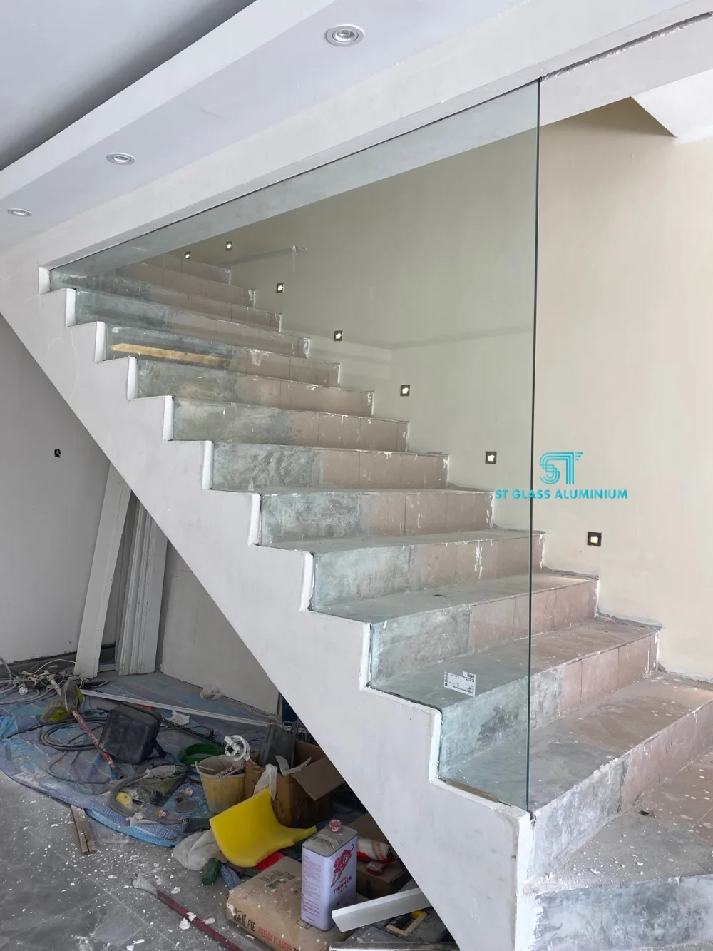 Tempered Clear Glass Staircase
