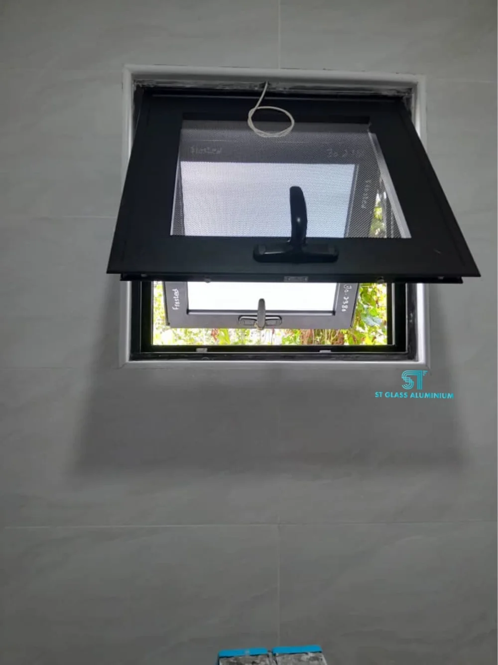 Security Mesh Top Hung Window