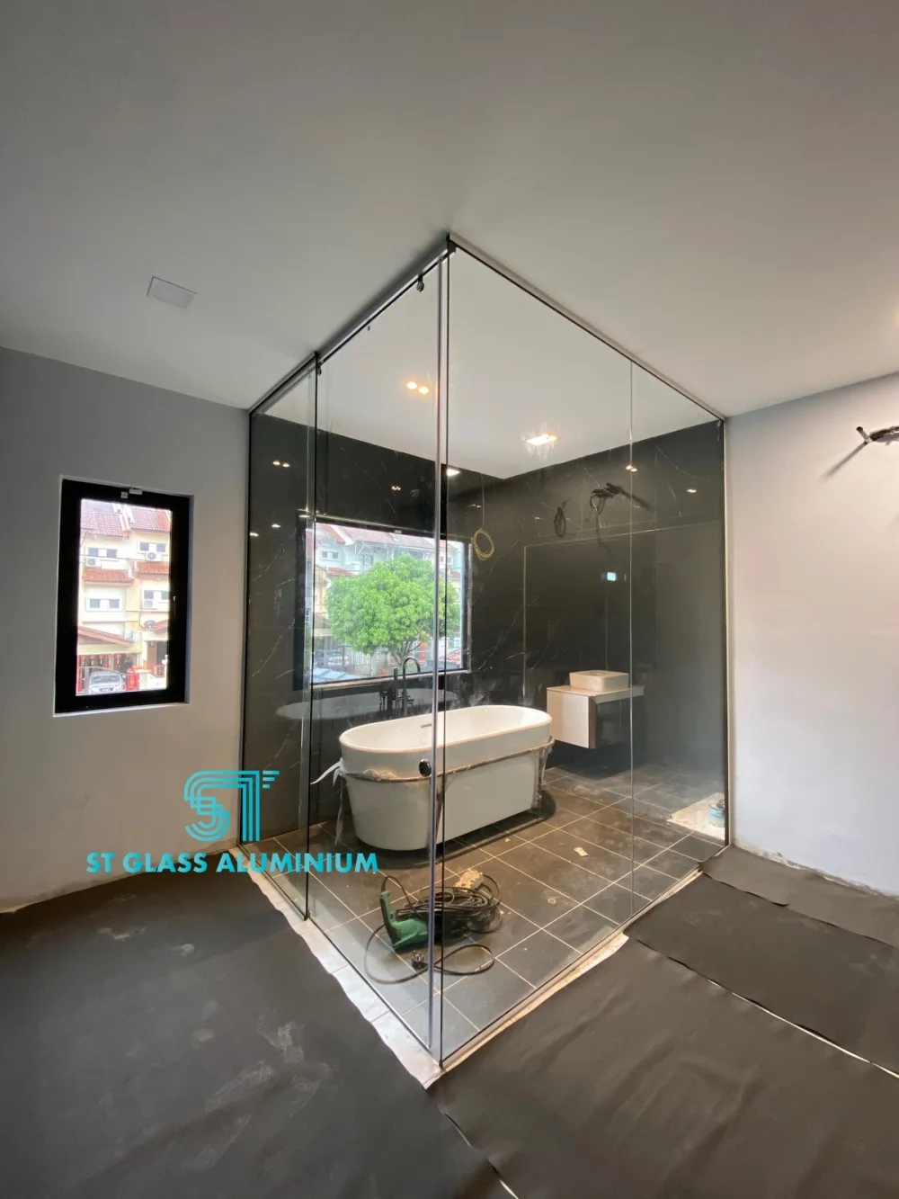 Frameless Sliding Shower Screen