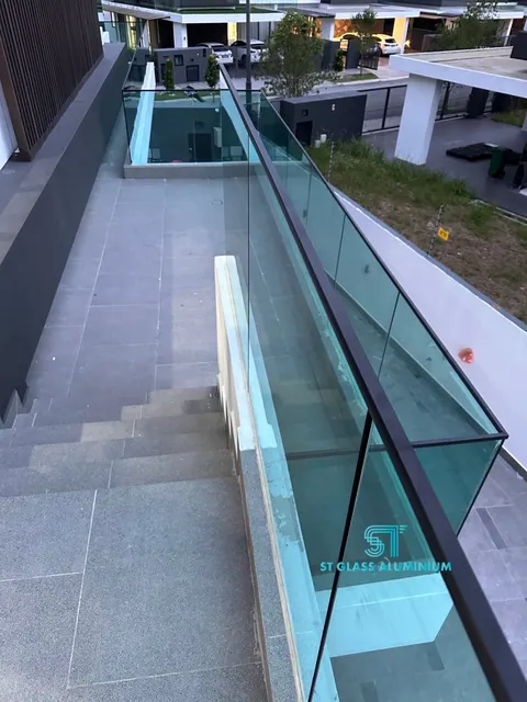 Balcony — Balcony Glass Railing by ST Glass Aluminium thumbnail 1