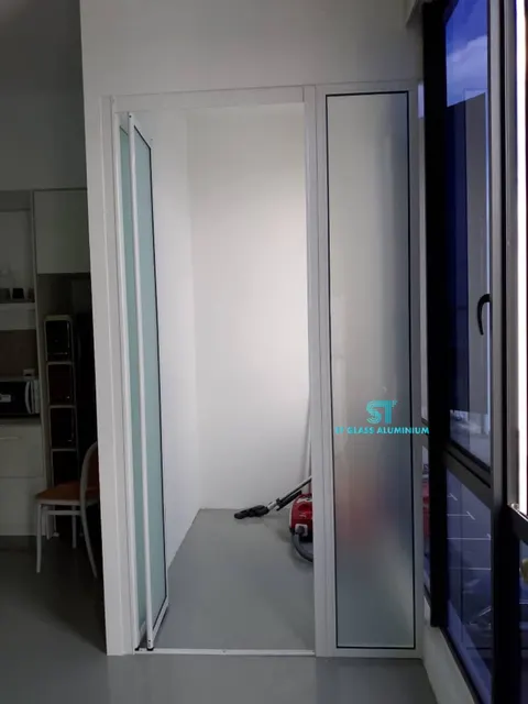 Bifold Door With Fixed Glass — Bifold Door by ST Glass Aluminium thumbnail 3