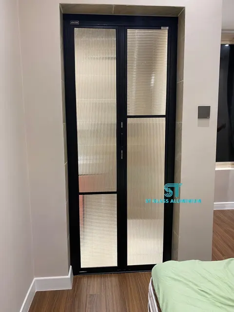 Rib Glass Bifold — Bifold Door by ST Glass Aluminium thumbnail 2