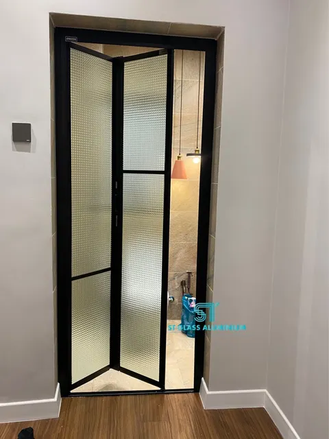 Texture Glass Bifold — Bifold Door by ST Glass Aluminium thumbnail 1