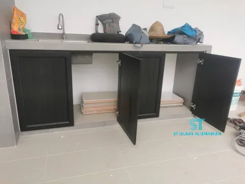 Fully Aluminium Cabinet Doors — Cabinet Series by ST Glass Aluminium thumbnail 2
