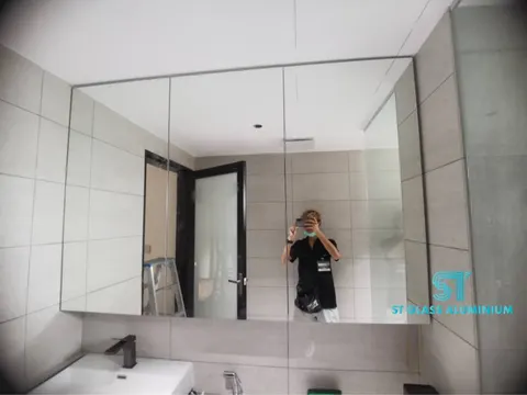 Mirror Cabinet — Cabinet Series by ST Glass Aluminium thumbnail 1