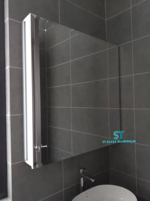 Mirror Cabinet — Mirror, Backsplash & Colour Glass by ST Glass Aluminium thumbnail 2