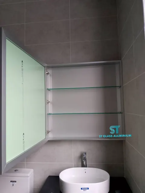 Mirror Cabinet — Mirror, Backsplash & Colour Glass by ST Glass Aluminium thumbnail 3