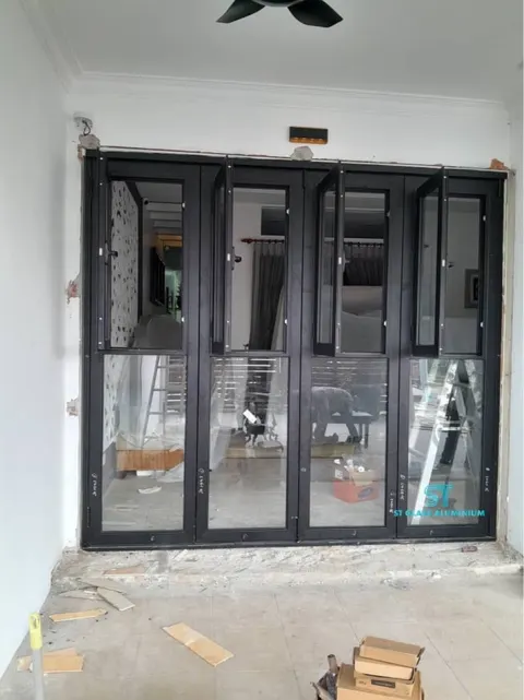 2in1 Folding With Window — Folding Door by ST Glass Aluminium thumbnail 3