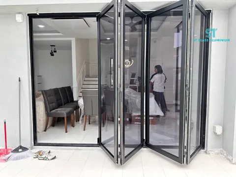 Folding Glass Door — Folding Door by ST Glass Aluminium thumbnail 2