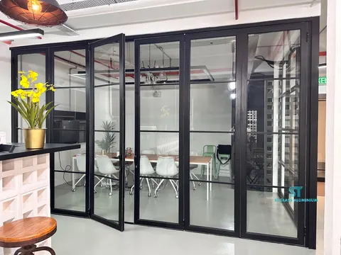 Folding Glass Door — Folding Door by ST Glass Aluminium thumbnail 2