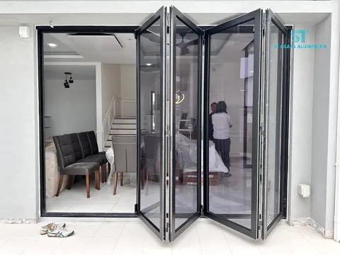 Folding Glass Door — Folding Door by ST Glass Aluminium thumbnail 1