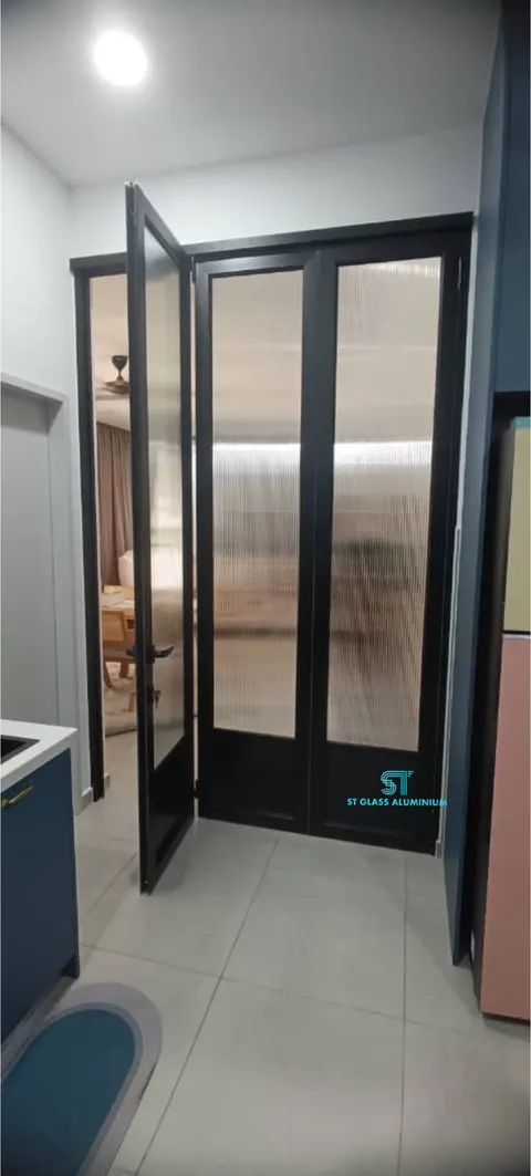 Rib Glass Folding Door — Folding Door by ST Glass Aluminium thumbnail 1