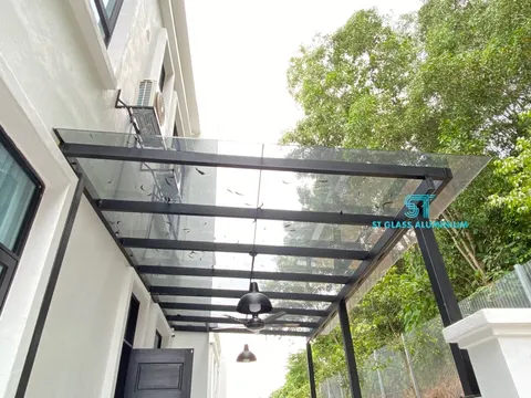 Glass Awning — Glass Awning & Canopy by ST Glass Aluminium thumbnail 1