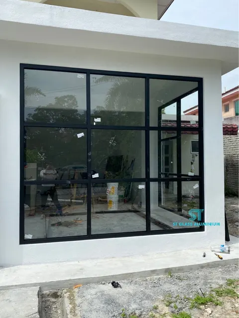 Fixed Glass — Glass Partition & Glass Work by ST Glass Aluminium thumbnail 2