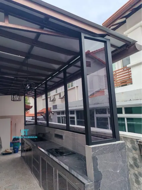 Fixed Glass — Glass Partition & Glass Work by ST Glass Aluminium thumbnail 4