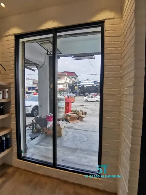 Fixed Glass — Glass Partition & Glass Work by ST Glass Aluminium thumbnail 2