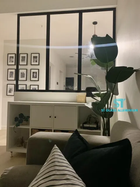 Fixed Glass — Glass Partition & Glass Work by ST Glass Aluminium thumbnail 4