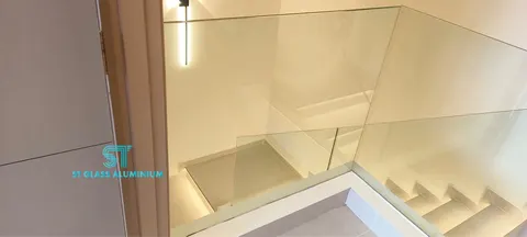 Frameless Staircase Glass — Glass Staircase by ST Glass Aluminium thumbnail 4