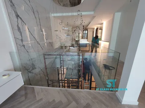 Glass Railing — Glass Staircase by ST Glass Aluminium thumbnail 2