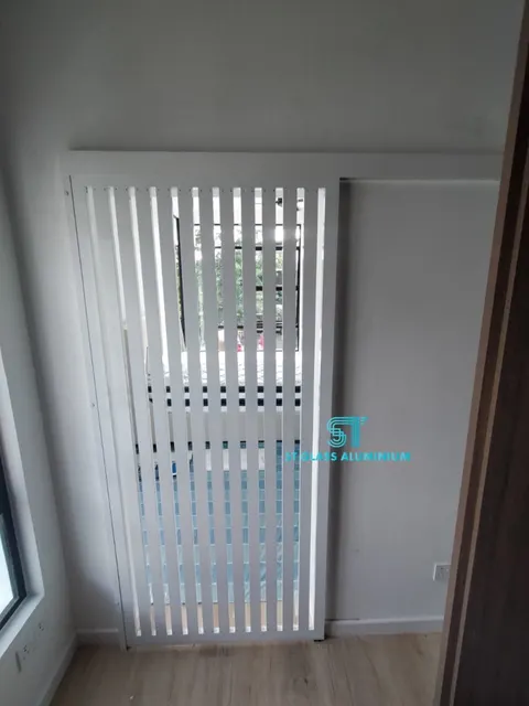 Hanging Sliding Louvred Door — Louvred & Aluminium Hollow by ST Glass Aluminium thumbnail 2