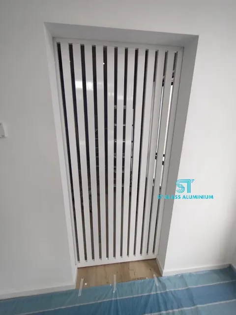 Hanging Sliding Louvred Door — Louvred & Aluminium Hollow by ST Glass Aluminium thumbnail 1