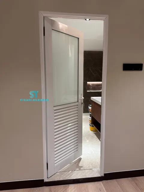 Louvred Swing Door — Louvred & Aluminium Hollow by ST Glass Aluminium thumbnail 3