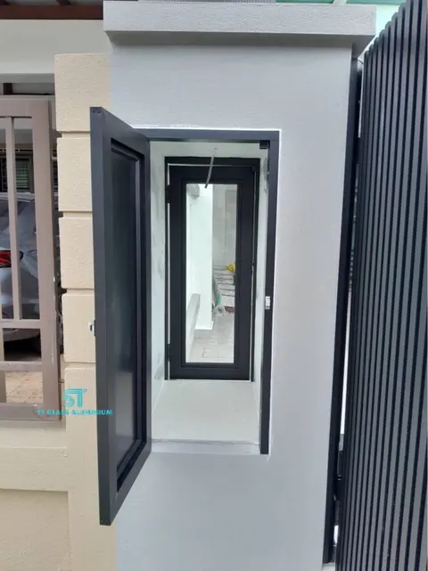 Rubbish Door — Louvred & Aluminium Hollow by ST Glass Aluminium thumbnail 2