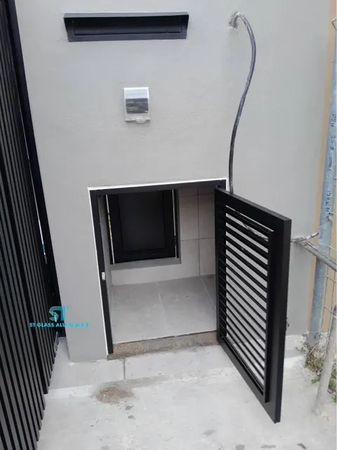 Rubbish Door — Louvred & Aluminium Hollow by ST Glass Aluminium thumbnail 3