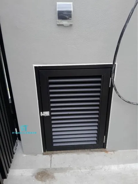 Rubbish Door — Louvred & Aluminium Hollow by ST Glass Aluminium thumbnail 2
