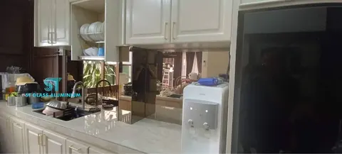 Kitchen Bronze Mirror — Mirror, Backsplash & Colour Glass by ST Glass Aluminium thumbnail 2