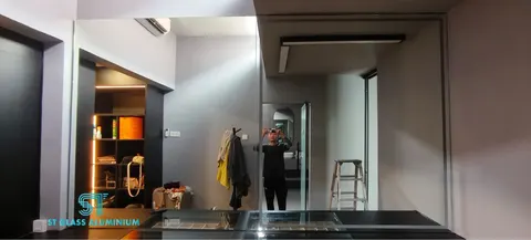 Led Mirror — Mirror, Backsplash & Colour Glass by ST Glass Aluminium thumbnail 2
