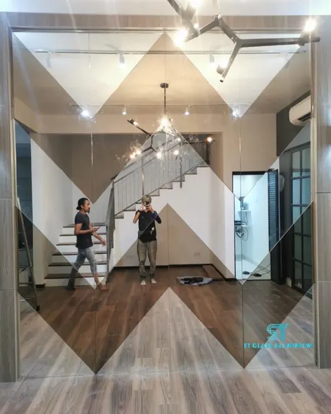 Wall Mirror — Mirror, Backsplash & Colour Glass by ST Glass Aluminium thumbnail 2
