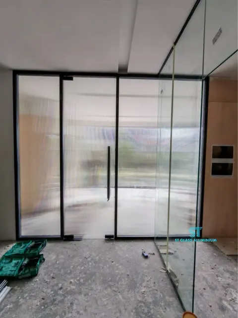 Office Glass Partition- Rib Glass — Office Glass Partition by ST Glass Aluminium thumbnail 1