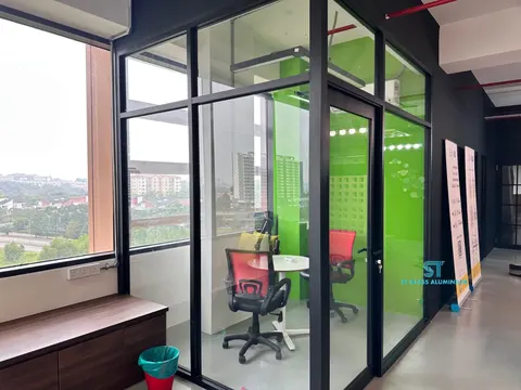 Office Shopfronts Glass Partition — Office Glass Partition by ST Glass Aluminium thumbnail 2