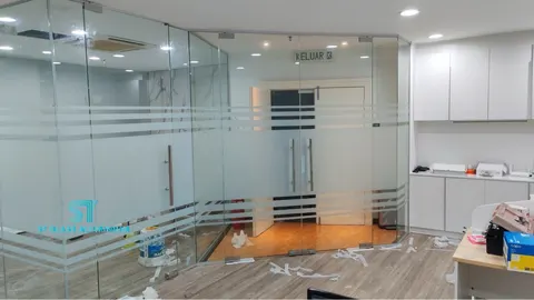 Office Tempered Glass Partition — Office Glass Partition by ST Glass Aluminium thumbnail 3