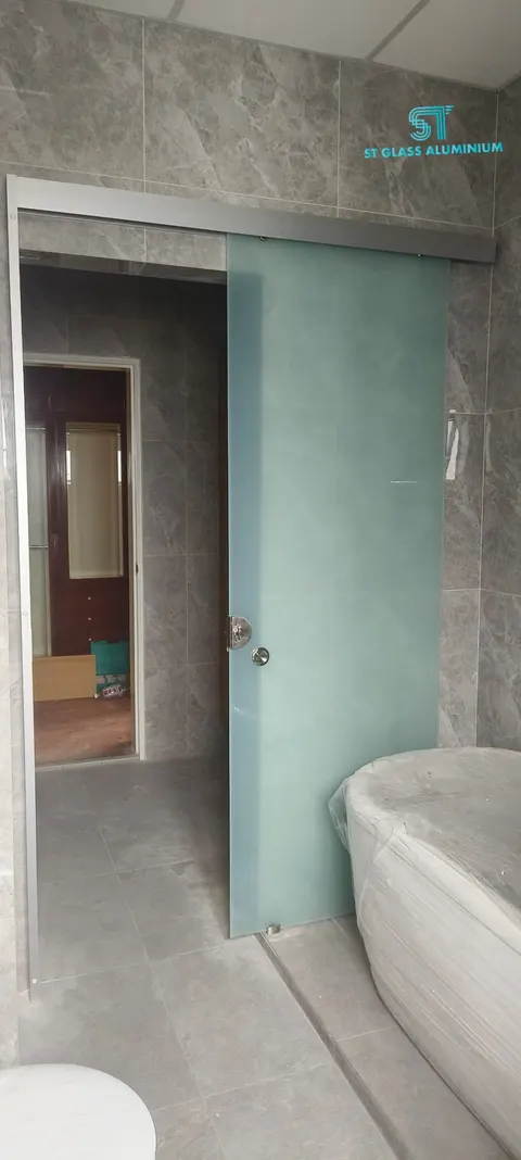Frameless Sliding Door — Shower Screen by ST Glass Aluminium thumbnail 1
