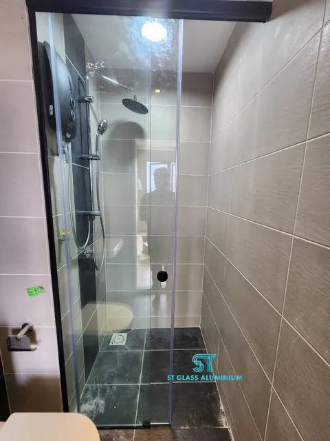 Frameless Sliding Shower Screen — Shower Screen by ST Glass Aluminium thumbnail 2