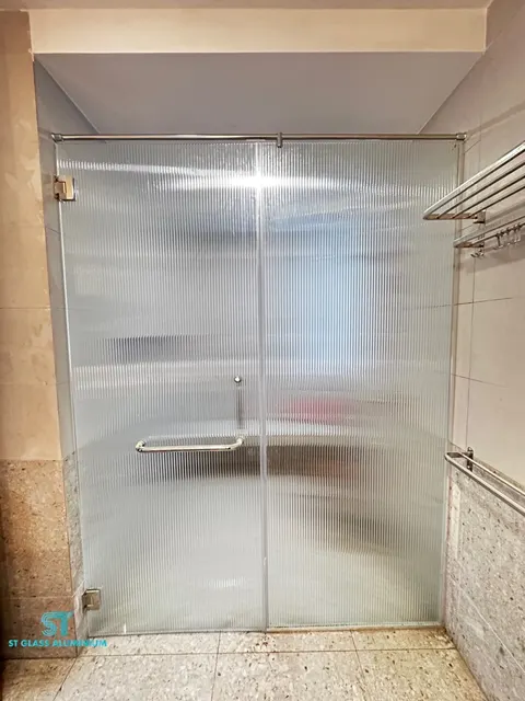 Rib Glass Shower Screen — Shower Screen by ST Glass Aluminium thumbnail 2