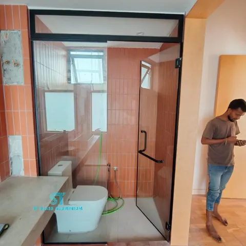 Shower Screen Door — Shower Screen by ST Glass Aluminium thumbnail 2