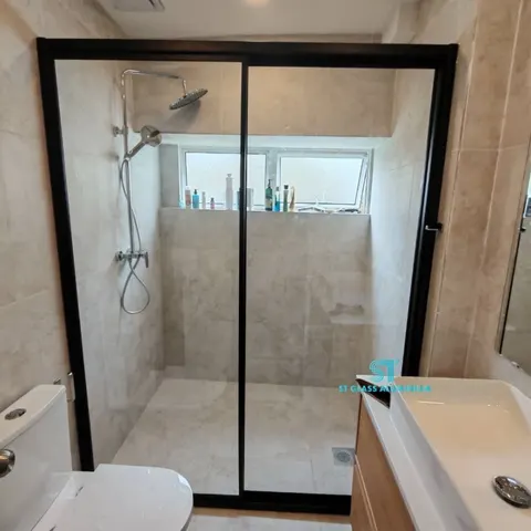 Shower Screen Sliding — Shower Screen by ST Glass Aluminium thumbnail 3