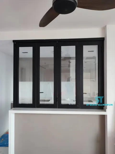 Folding Window With Swing Door — Window Series by ST Glass Aluminium thumbnail 3