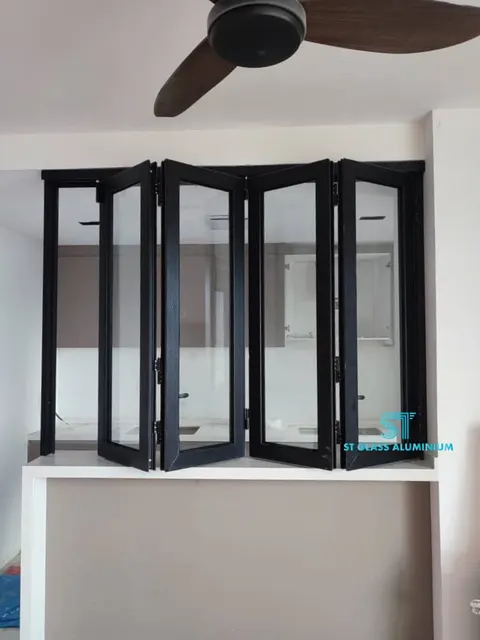 Folding Window With Swing Door — Window Series by ST Glass Aluminium thumbnail 2