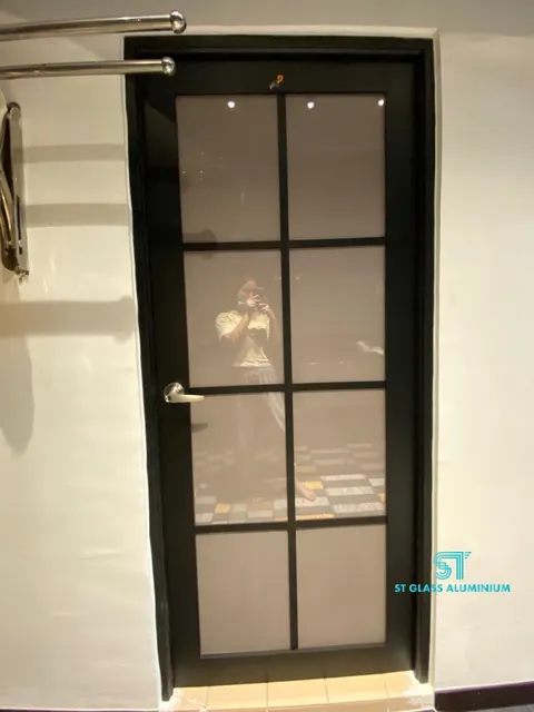 Lattice Design Swing Door — Swing Door by ST Glass Aluminium thumbnail 2