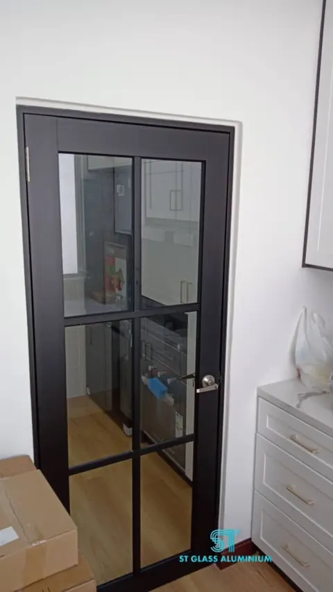 Lattice Design @ Swing Door — Swing Door by ST Glass Aluminium thumbnail 2