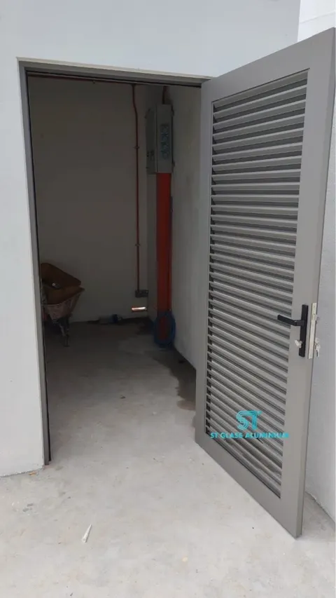 Louvre Swing Door — Swing Door by ST Glass Aluminium thumbnail 2