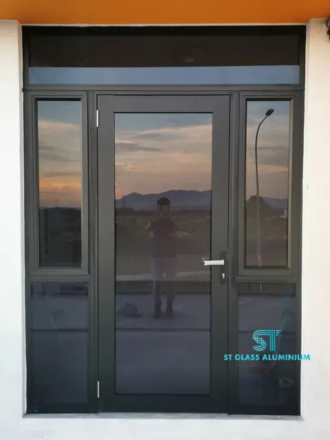 Shop Front Swing Door — Swing Door by ST Glass Aluminium thumbnail 2