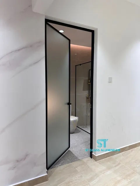 Slim Swing Door — Swing Door by ST Glass Aluminium thumbnail 3