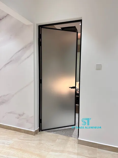 Slim Swing Door — Swing Door by ST Glass Aluminium thumbnail 2