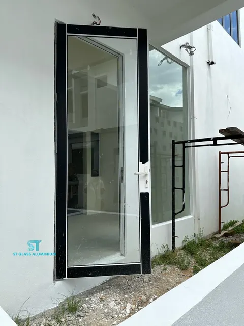 Swing Door Clear Glass — Swing Door by ST Glass Aluminium thumbnail 2