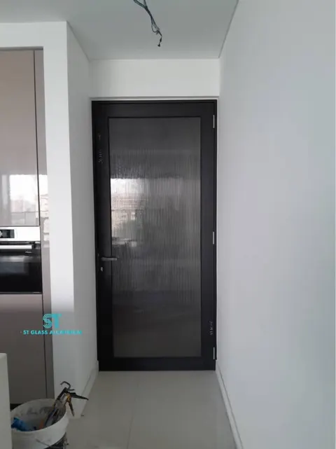 Swing Door Rib Glass — Swing Door by ST Glass Aluminium thumbnail 1